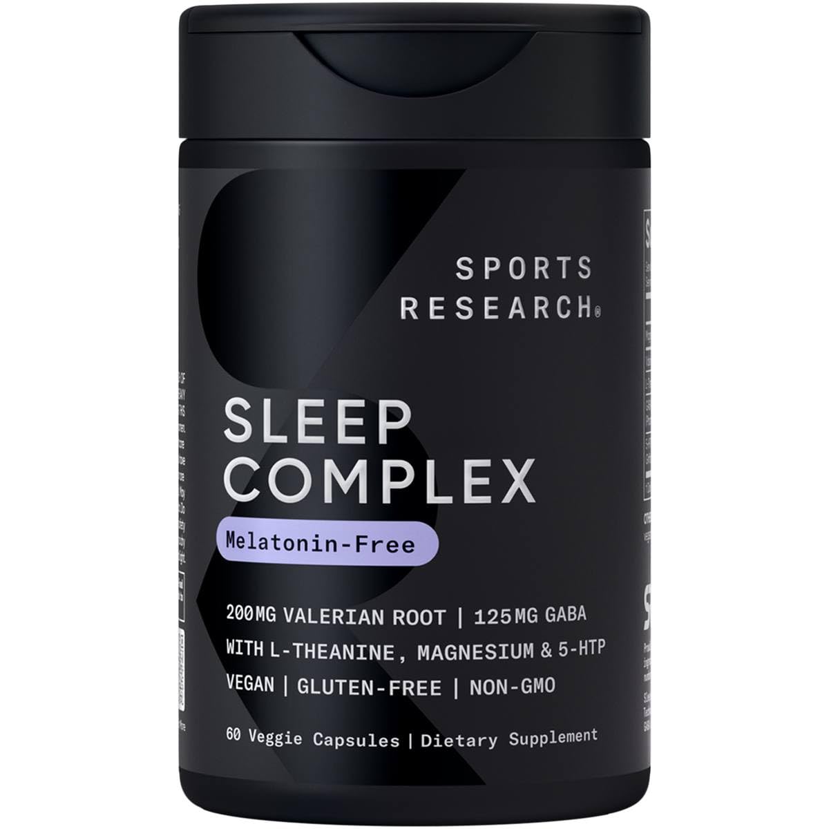 Sports Research® Sleep Complex- Melatonin-Free Vegan Capsules - with Valerian Root, GABA, L-Theanine, Magnesium & 5-HTP - 30 Servings Sports ResearchAu supplements