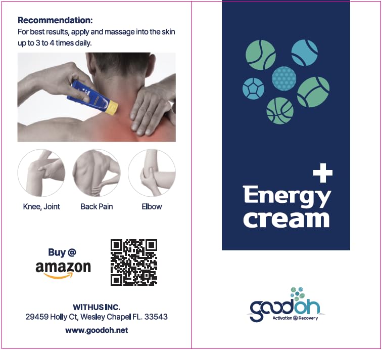GOODOH Muscle & Joint Relief Cream with MSM (Dimethyl Sulfone), Glucosamine & Chondroitin – Fast Absorbing Cream for Muscle Pain, Joint Stiffness & Recovery – 3.38 oz GOODOHAu supplements