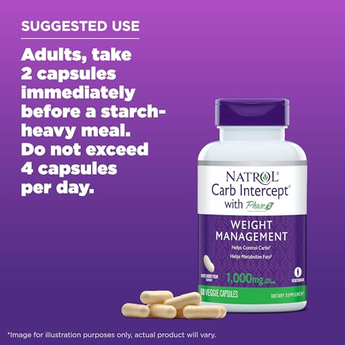 Natrol Carb Intercept with Phase 2 Starch Neutralizer, 60 Capsules NatrolAu supplements