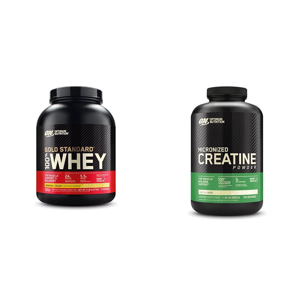 Optimum Nutrition Gold Standard 100% Whey Protein Powder, Banana Cream, 5 Pound Optimum NutritionAu supplements