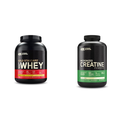 Optimum Nutrition Gold Standard 100% Whey Protein Powder, Banana Cream, 5 Pound Optimum NutritionUS supplements