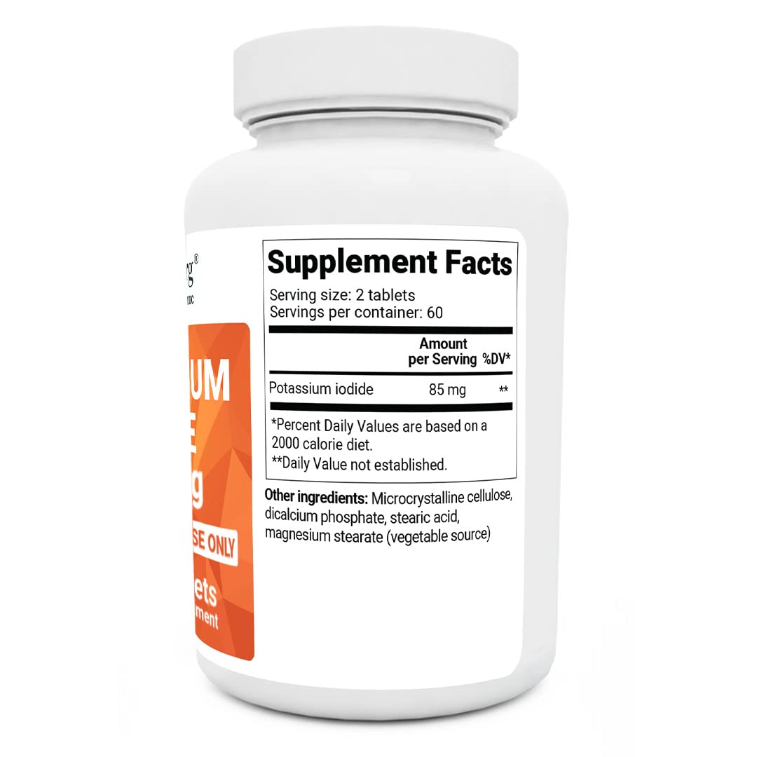 Dr. Berg's Incredible Potassium Iodide Tablets - Now 120 Tablets with a Smaller Easy Dr. Berg NutritionalsUS supplements