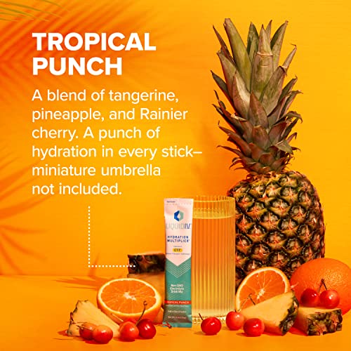 Liquid I.V. Hydration Multiplier - Tropical Punch - Hydration Powder Packets | Electrolyte Liquid I.V.US supplements