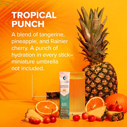 Liquid I.V. Hydration Multiplier - Tropical Punch - Hydration Powder Packets | Electrolyte Liquid I.V.US supplements
