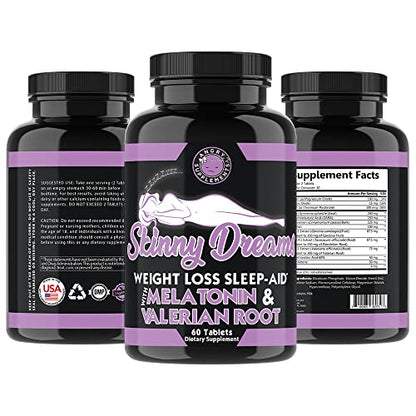 Angry Supplements Skinny Dreams, Night Time for Restful Sleep All-Natural Weight Loss Angry SupplementsUS supplements
