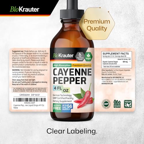 MAUWE HERBS Cayenne Pepper Supplement - Organic Cayenne Pepper Tincture MAUWE HERBSAu supplements