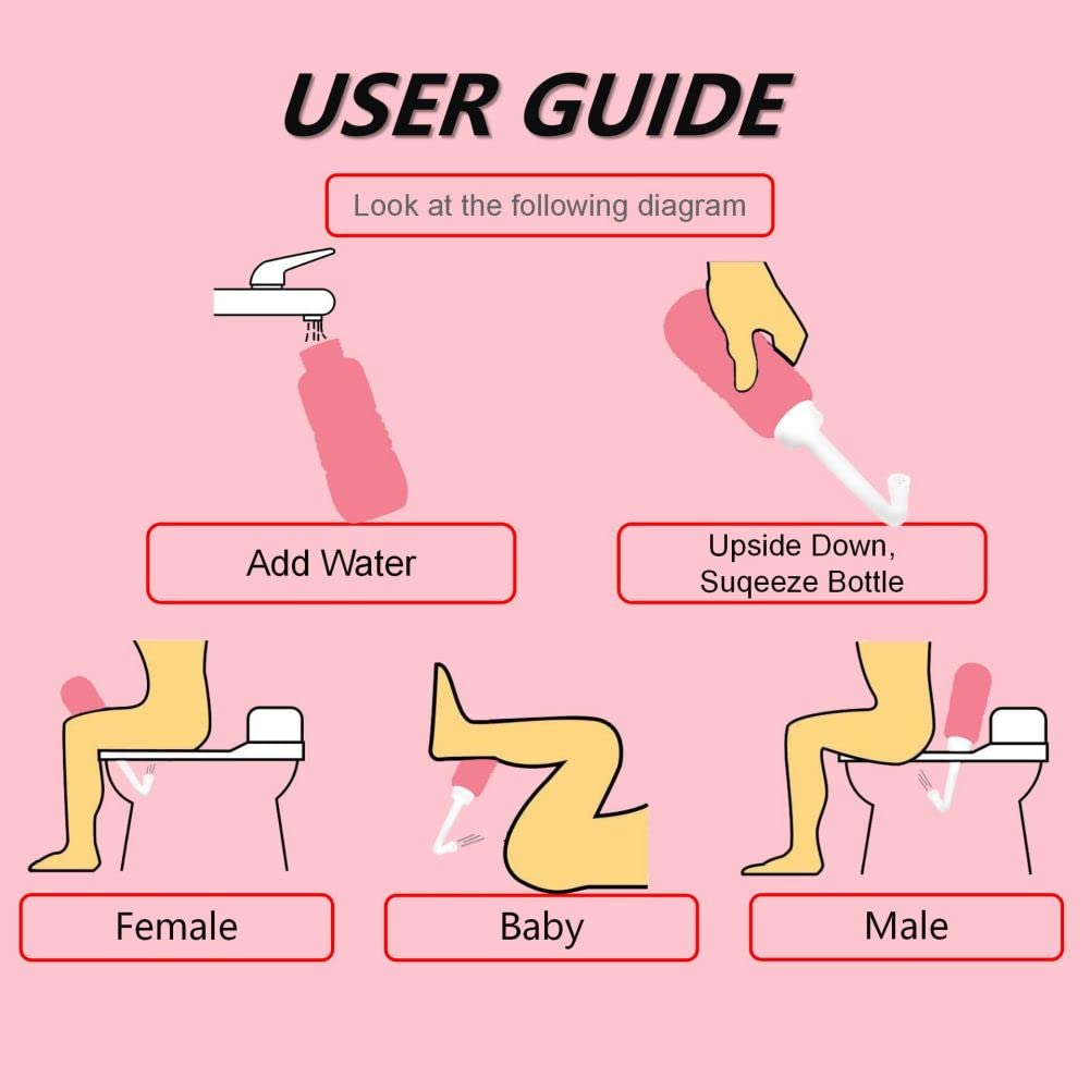 2-in-1 Douche Bottle for Women Vaginal Cleansing System + Portable Bidet Travel Bidet Bottle AQUAMASTERAu supplements