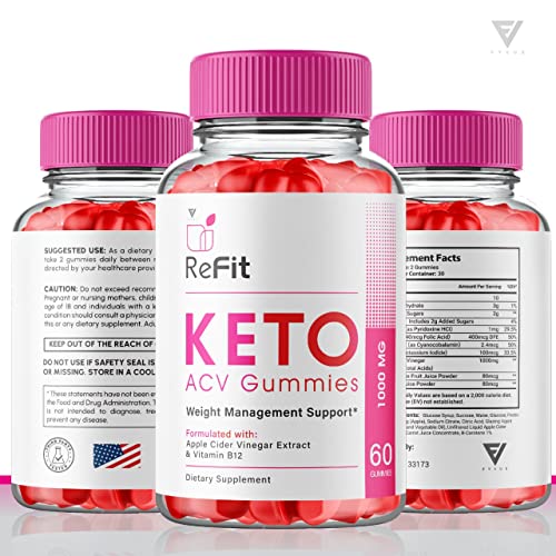 (2 Pack) Refit Keto ACV Gummies for Weight Loss, Refit Keto ACV Gummies Advanced FyvusAu supplements