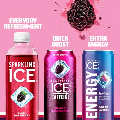 Sparkling Ice, Black Raspberry Sparkling Water, Zero Sugar Flavored Water, with Vitamins Sparkling ICEUS supplements