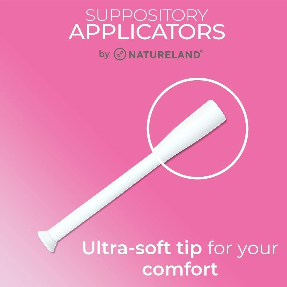 Natureland [40 Count Boric Acid Suppositories 600mg w/ [20 Pack] Vaginal Applicator - Feminine Care NaturelandAu supplements