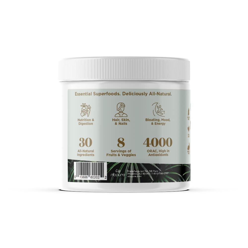 nbpure Earthy Andy Superfood Paradise, Mango Pineapple, 30 Servings nbpureAu supplements