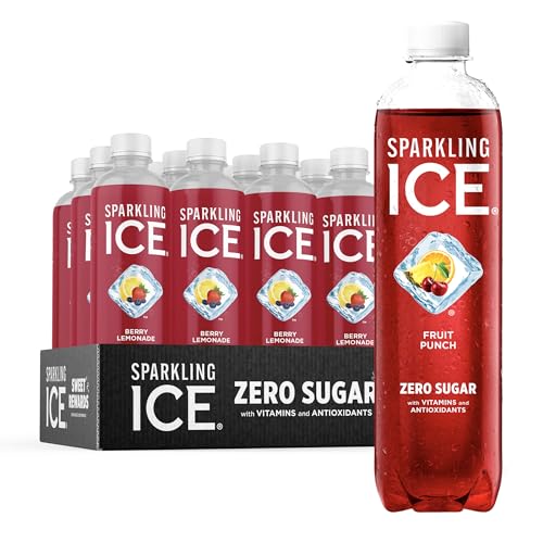 Sparkling Ice, Fruit Punch Sparkling Water, Zero Sugar Flavored Water, with Vitamins Sparkling ICEUS supplements