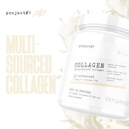 Project #1 Nutrition Multi-Sourced Collagen Powder | Grass-Fed Peptides for Skin, Hair Project #1US supplements