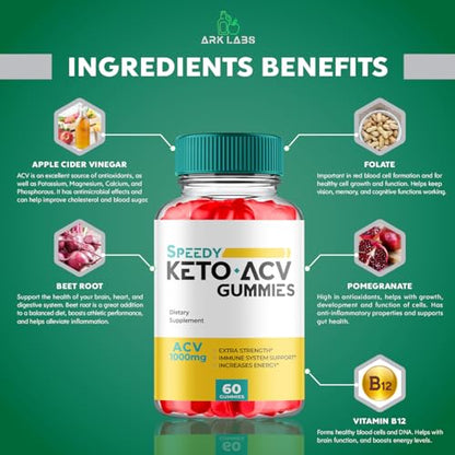 Speedy Keto ACV Gummies Advanced Weight Loss, Speedy Keto ACV Gummies 1000MG Ark LabsUS supplements