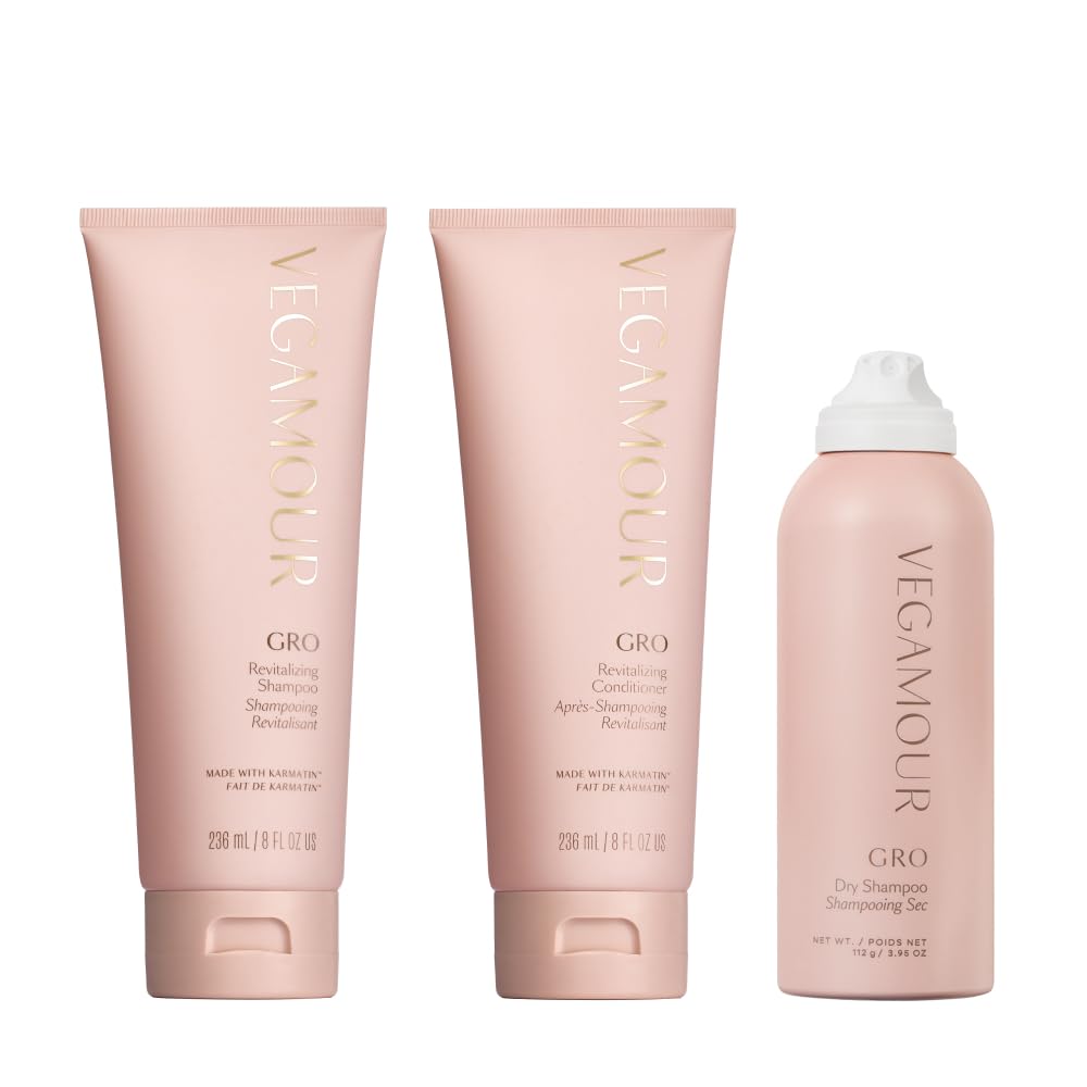 Vegamour The Everyday Kit Includes GRO Revitalizing Shampoo & Conditioner and GRO Dry Shampoo for Thinning Hair VEGAMOURAu supplements