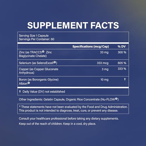 Amarna Alchemy Vitality Trace Minerals Supplement - Zinc with Copper, Selenium Amarna AlchemyAu supplements