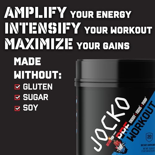 JOCKO FUEL Ultimate Pre Workout Powder - Pre-Workout Energy Powder Drink for Men JOCKO FUELAu supplements
