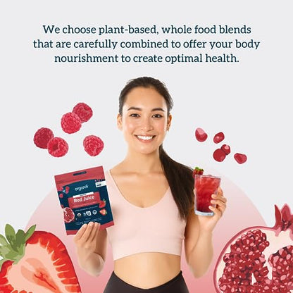 Organifi Red Juice - Vegan Energy Powder - Berry-Flavored Adaptogen Drink - Caffeine OrganifiUS supplements