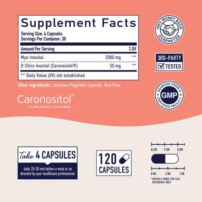 Myo-Inositol & D-Chiro Inositol | Hormone Balance for Women | Ideal 40:1 Ratio | Myo Inosit SMNutritionUS supplements