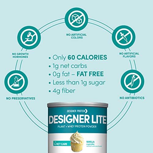 Designer Wellness, Designer Lite, Low Calorie Natural Protein, Prebiotic Fiber, Key Vitamins Designer ProteinUS supplements