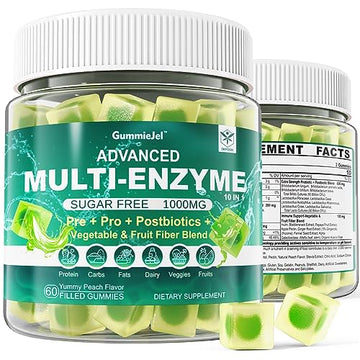 Sugar Free Digestive Enzymes Gummies 1000mg - Break Down Food Quickly - Chewable EnvyCureAu supplements