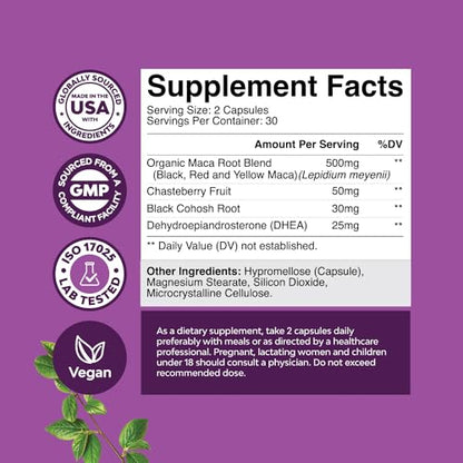Complete Perimenopause Supplement for Women - Multibenefit Menopause Relief Natures CraftUS supplements