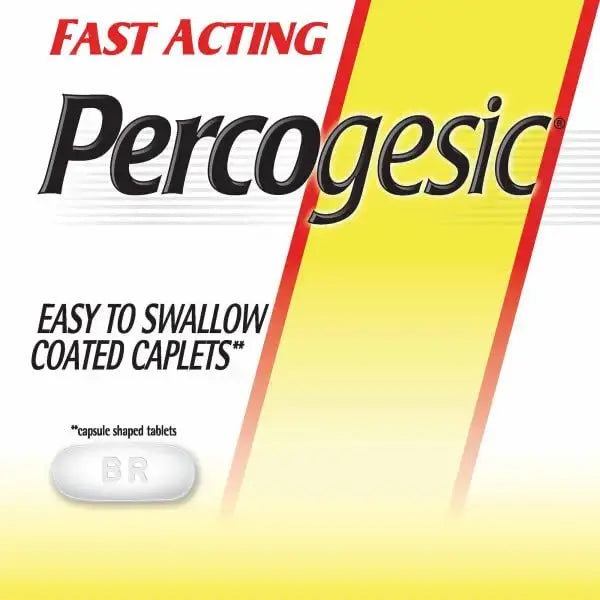 Percogesic Original Pain Relief | Aspirin Free Fast Acting Relief | 90 Coated Caplets (4 Pack) PercogesicAu supplements