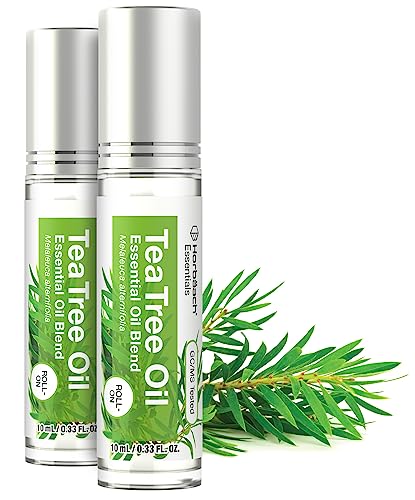Horbaach Tea Tree Essential Oil Roll On Blend | .33 fl oz (Pack of 2) | Roller for Skin HorbäachAu supplements