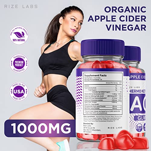 rize labs (2 Pack) Thermo Keto Gummies - ACV for Advanced Weight Loss with Apple Cider rize labsAu supplements