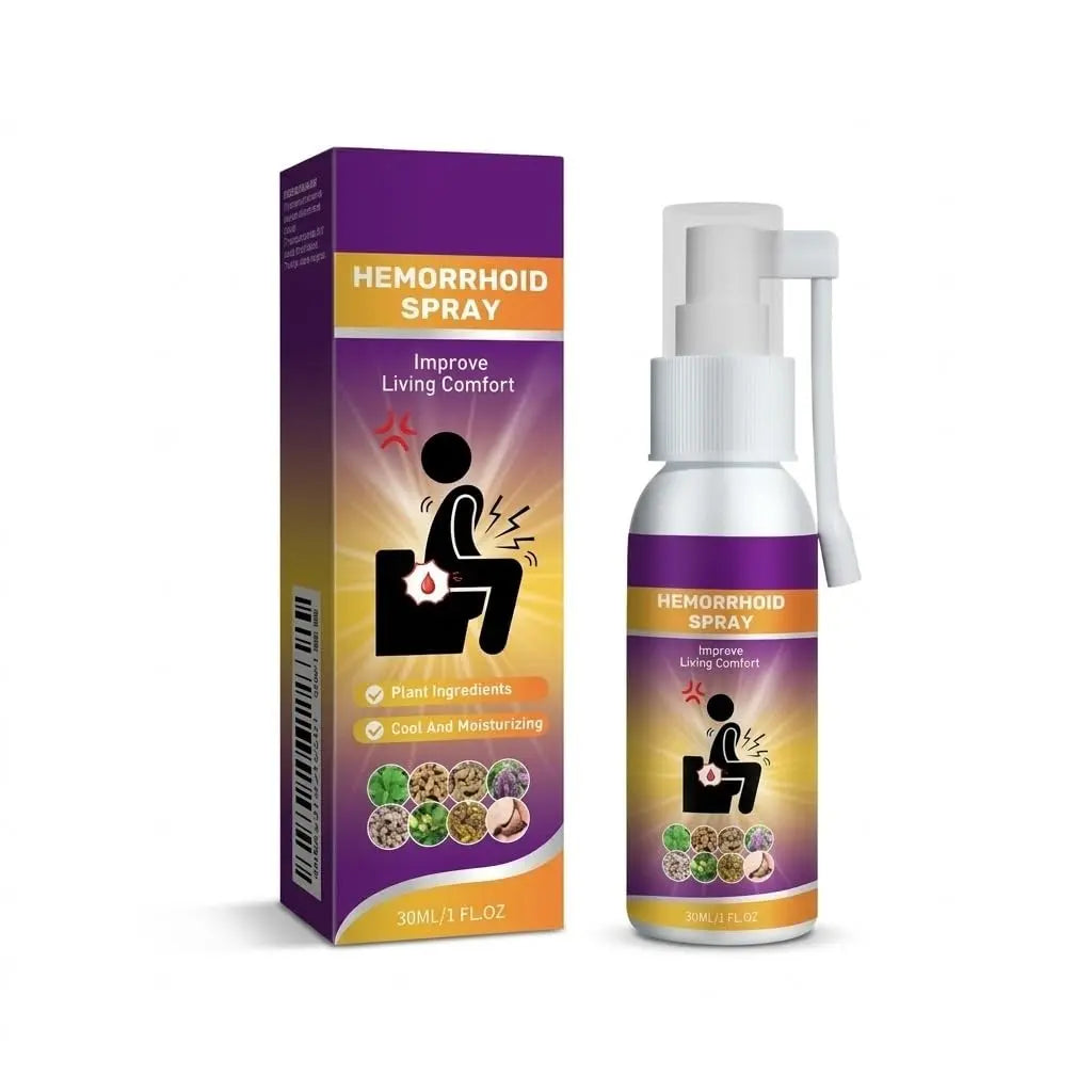 Herbal hemorrhoid Spray relieves Anal Swelling, Pain, itching, discomfort, Repair Meat Ball Broken hemorrhoid Nursing Spray,30ML/1 FL.OZ Aus HealthcareAu supplements