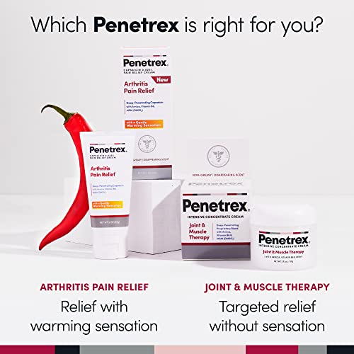 Penetrex Arthritis Warming Pain Relief Cream - Deep Penetrating Capsaicin with Arnica, Vitamin B6 & MSM(DMSO2) - Apply to Hands, Wrists, Feet, Knees, Elbows and Other Affected Areas, 2 oz PenetrexAu supplements