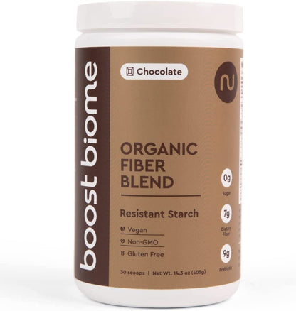 Boost Biome Fiber Supplement Organic Super Greens Powder – Supports Bloating Relief Boost BiomeUS supplements