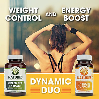 Green Tea Extract 98% Standardized with EGCG | Healthy Weight Support, Metabolism Natures WellnessUS supplements