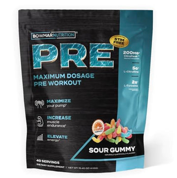 BOWMAR NUTRITION Non Stimulant Pre Workout, Pre Workout Powder, Pump Supplement BOWMAR NUTRITIONAu supplements