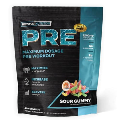 BOWMAR NUTRITION Non Stimulant Pre Workout, Pre Workout Powder, Pump Supplement BOWMAR NUTRITIONUS supplements
