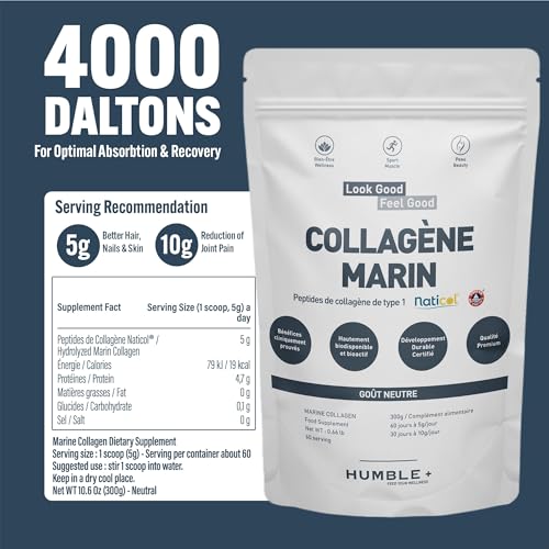 Naticol® Marine Collagen Powder - 300g Pack - Natural Source - Neutral Taste - Joint Comfort HUMBLE+Au supplements