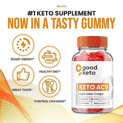 (5 Pack) Good Keto ACV Gummies - Official - Keto Good ACV Advanced Formula Plus RillvoUS supplements