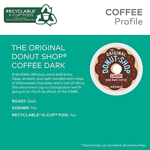 The Original Donut Shop Dark Coffee, Keurig Single-Serve K-Cup Pods, Dark Roast, 96 Ct The Original Donut ShopUS supplements