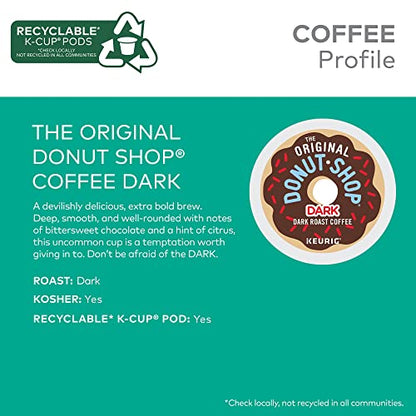 The Original Donut Shop Dark Coffee, Keurig Single-Serve K-Cup Pods, Dark Roast, 96 Ct The Original Donut ShopUS supplements
