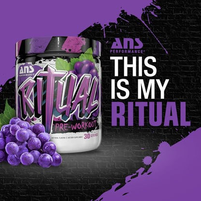 ANS Performance Ritual Pre Workout (30 Servings, 12.7 oz) - Complete Preworkout Formula ANS PerformanceUS supplements