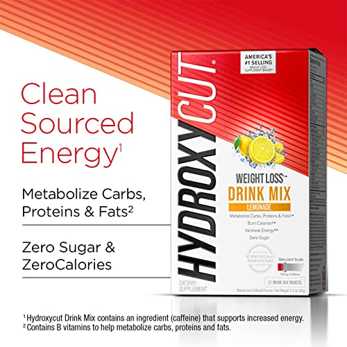 Hydroxycut Drink Mix Weight Loss Supplements, Lemonade, 21 Count (Pack of 1) HydroxycutAu supplements