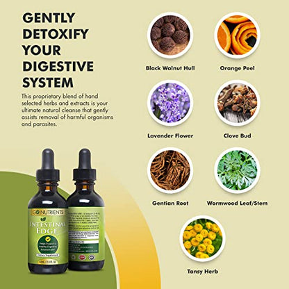 Go Nutrients Intestinal Edge Gut Detox Cleanse for Humans: Enhance Digestive Go NutrientsUS supplements