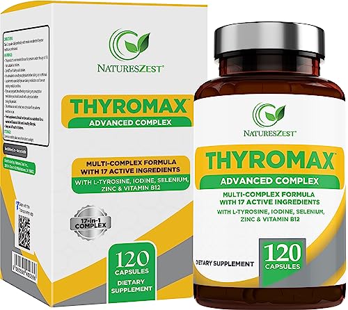 Natures Zest Thyroid Support Supplement for Women & Men - 120 Vegan Capsules Natures ZestAu supplements