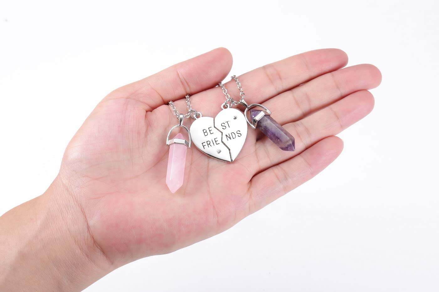PESOENTH Best Friend Necklace for 2 Girls Gifts- BFF Friendship Necklaces Women Matching PESOENTHAu supplements