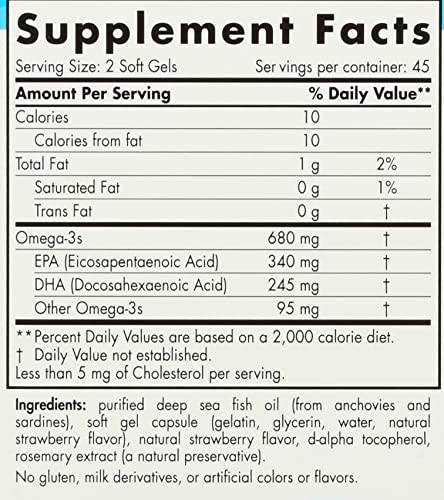 NORDIC NATURALS Junior Ultimate Omega Chewable Softgels, 680 Mg, 90 CT Nordic NaturalsAu supplements
