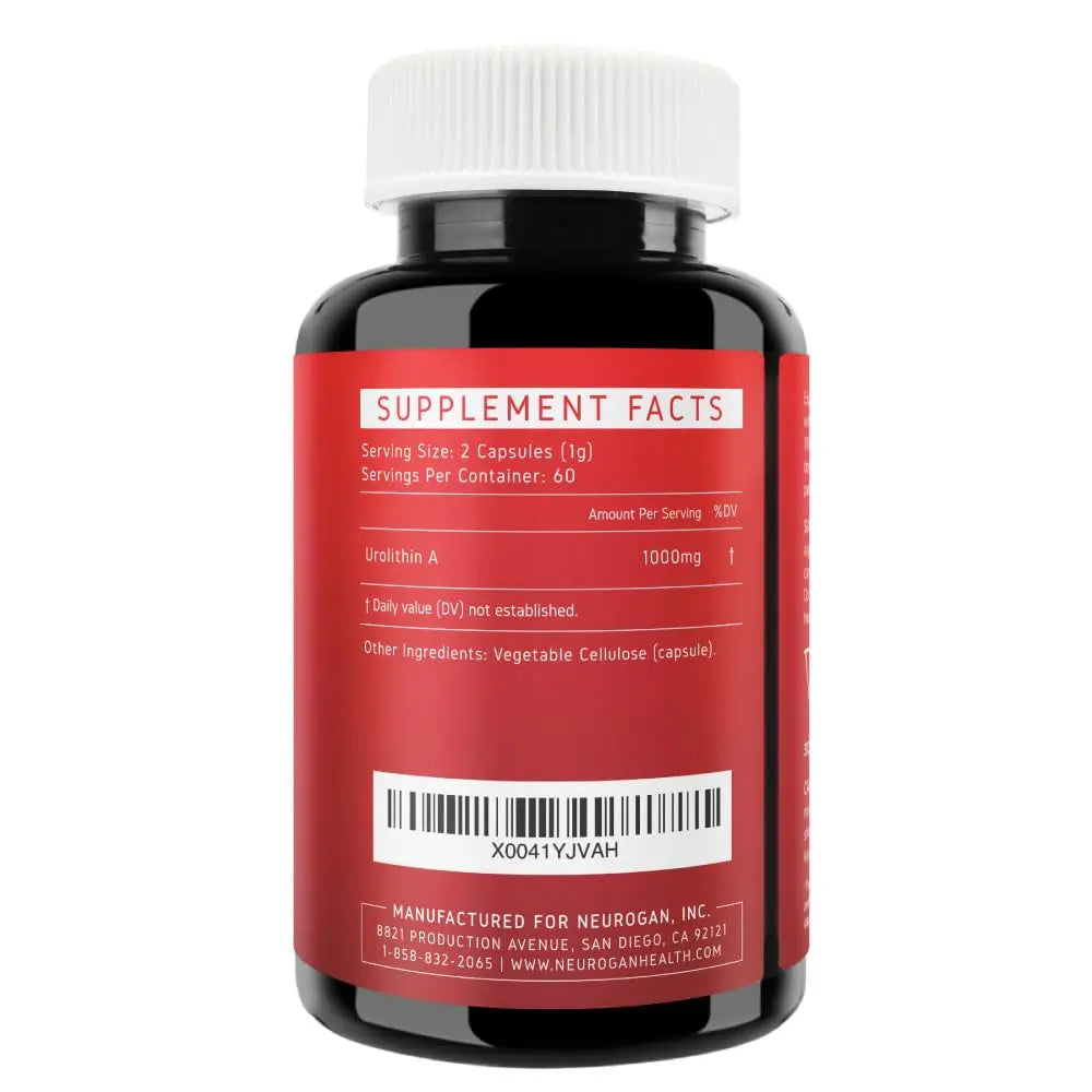 Neurogan Urolithin A PRO Capsules - 1000mg, 120 Ct - Advanced Cellular Health, Post Biotic Supplements - Ultra Micronized Urolithin A Supplement, Sourced from Pomegranate Extract Neurogannz supplements