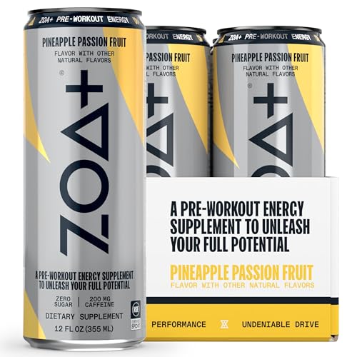 ZOA+ Pre-Workout Sugar Free Energy Drink, Orange Grapefruit - NSF Certified for Sport ZOAUS supplements