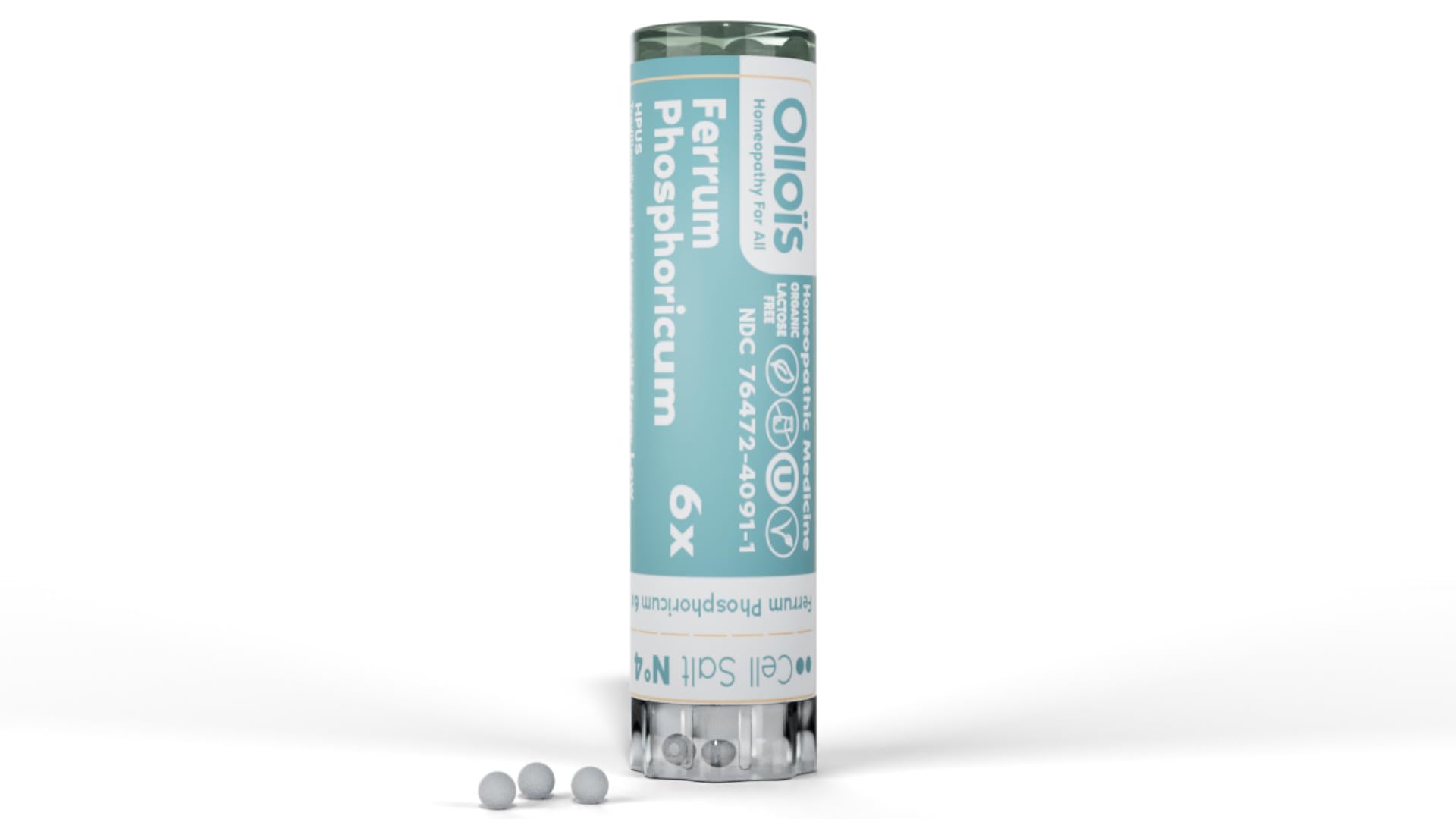 Ferrum Phosphoricum- OLLOIS - Organic & Vegan, Kosher Certified, Cell Salt #4 (Approx. 80 pellets) OLLOÏSAu supplements