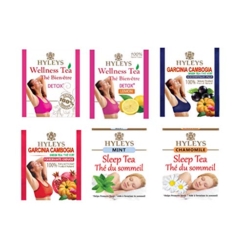 Hyleys Detox Tea for Cleanse and Weight Loss - 28 Day Kit - 84 Tea Bags (9 Pack) HYLEYSUS supplements