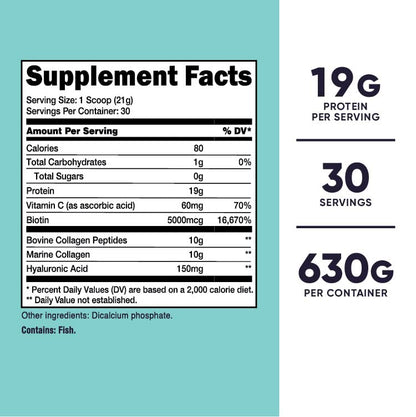 Nutricost Collagen for Women 30 Servings (Unflavored) - Grass-Fed Collagen Peptides NutricostUS supplements